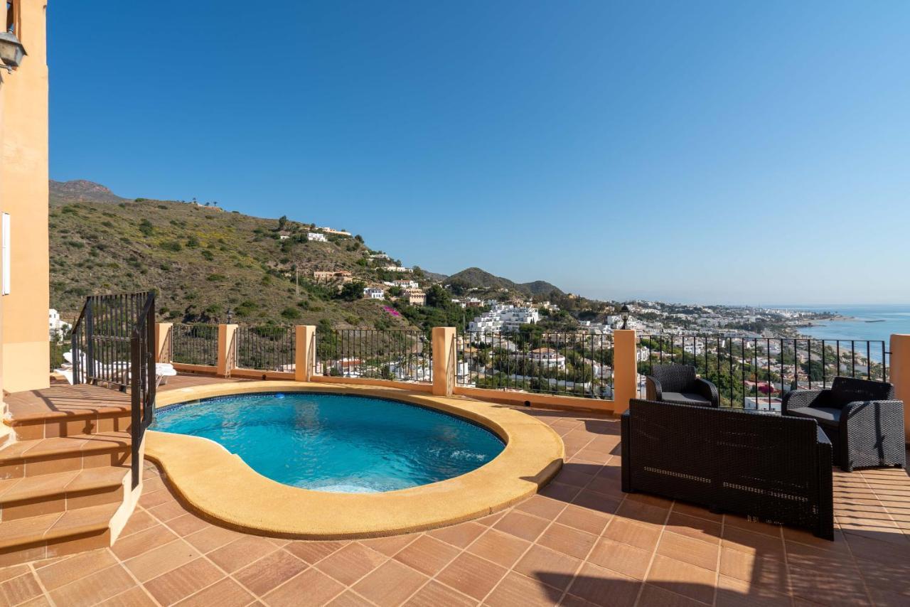 Chalet Con Vistas Al Mar Y Piscina Mojácar Kültér fotó